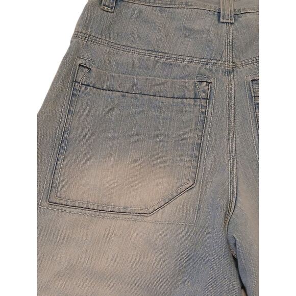 Vintage 90s Southpole Premium Baggy Jean Shorts Mens 34 Relaxed Fit Light Wash - Picture 10 of 12